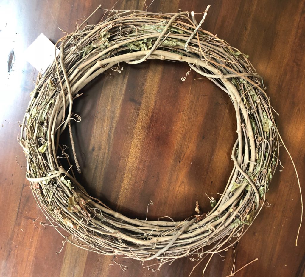 18" grapevine wreath