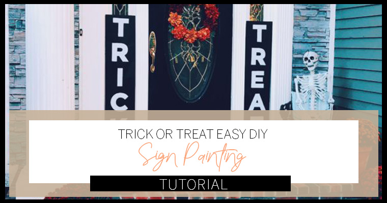 How To Make Totally Easy Trick Or Treat Signs Neighbors Will Envy