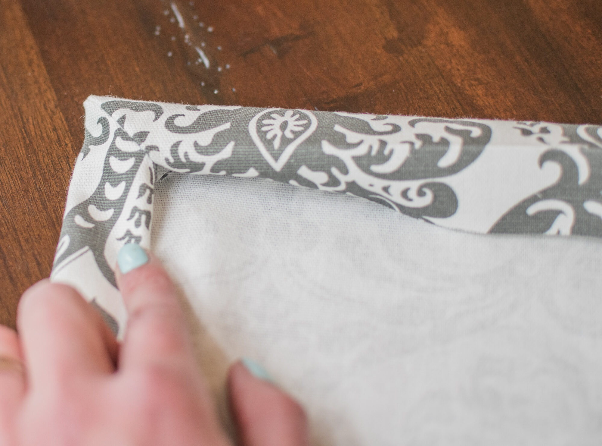 How To Sew Cloth Napkins With Mitered Corners The Mama Guide