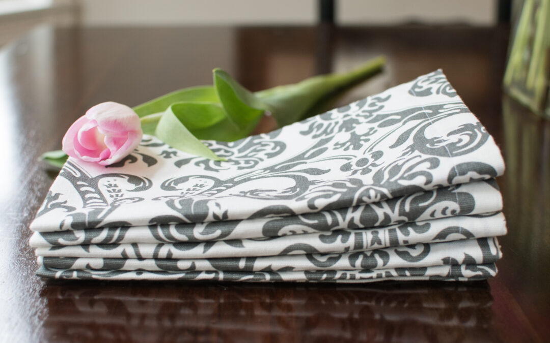 How To Sew Cloth Napkins With Mitered Corners
