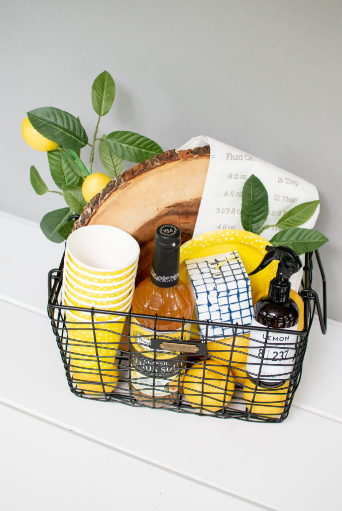 Easy Summer Gift Basket Lemon Theme The Mama Guide