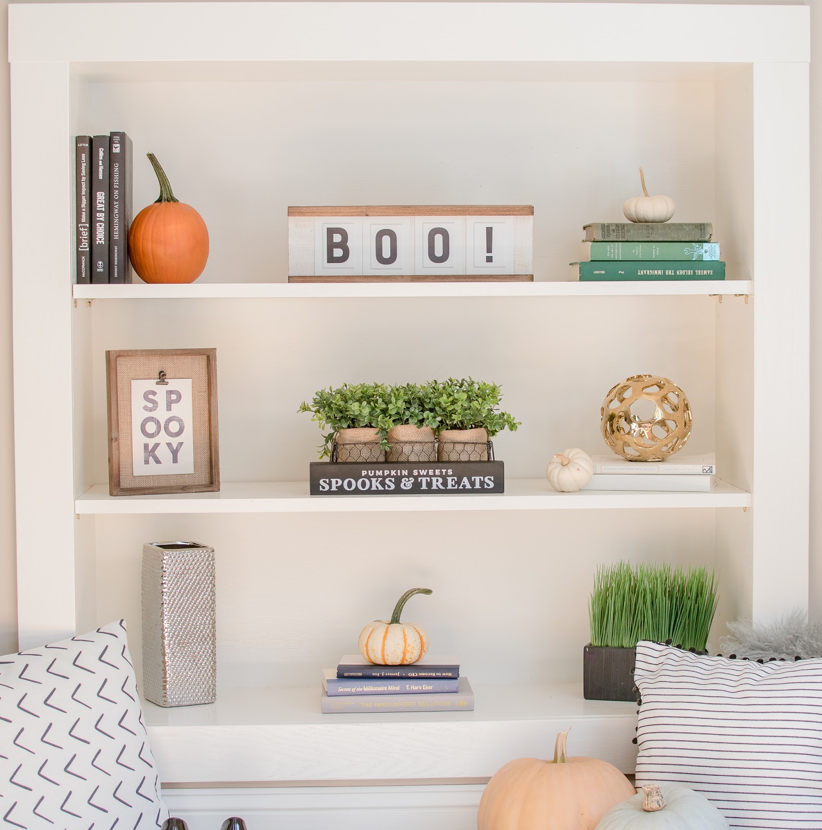 Easy Rules To Follow- How To Decorate Shelves and Built Ins | The ...