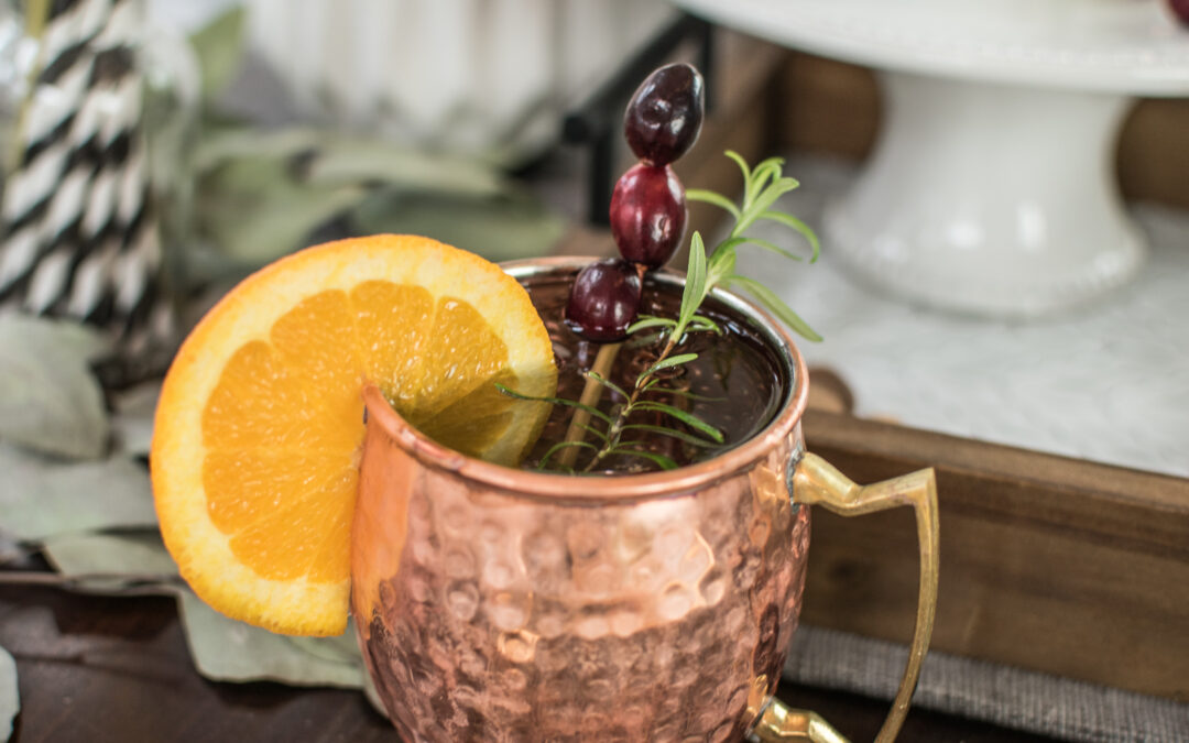 Easy Holiday Cranberry Orange Moscow Mule Recipe